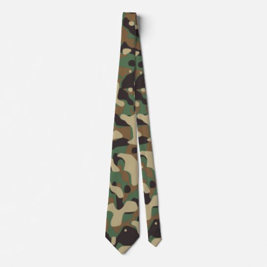 Digital Woodland Military Camouflage Pattern Krawatte (Vorderseite)