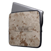 Digital-Wüsten-Tarnung kundengerecht Laptopschutzhülle (Vorderseite Links)