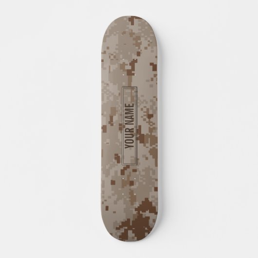 Digital-Wüsten-Tarnung kundengerecht Skateboard (Vorne)