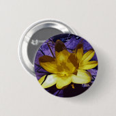 Digital Yellow Crocus Button (Vorne & Hinten)