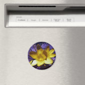 Digital Yellow Crocus Magnet (In Situ (Geschirrspüler))