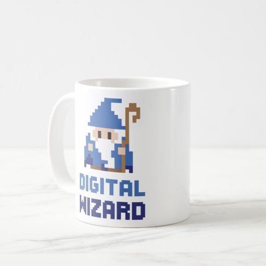 Digital-Zauberer Kaffeetasse (Vorderseite Links)