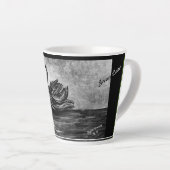 Digital zeichnend Swan Lake LS Latte Tasse (Rechte Ecke)