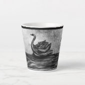 Digital zeichnend Swan Lake LS Latte Tasse (Vorderseite)