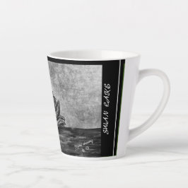 Digital zeichnend Swan Lake LS Latte Tasse