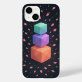 Digital Zen Garden - Futuristic Calm iPhone Case (Rückseite)