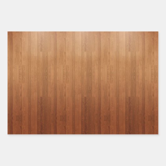 Digitaldruck Braunholz 2 Geschenkpapier Set (Vorderseite 2)