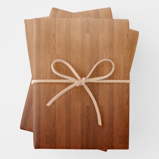 Digitaldruck Braunholz 2 Geschenkpapier Set (Beispiel)