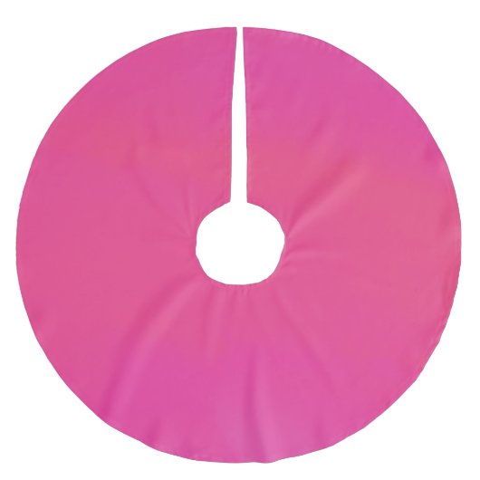 Digitaldruck mit rosa Swirn Polyester Weihnachtsbaumdecke (Vorderseite)