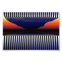 Digitale 3D optische Illusion Surrealismus Ästheti