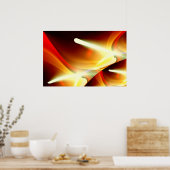 Digitale Abstrakte Drucke - Computergrafik-Plakate (Küche)