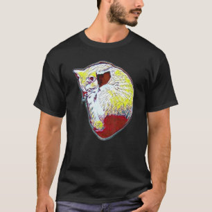 Digitale abstrakte Katze 29 T-Shirt