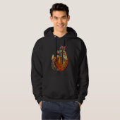 Digitale abstrakte Katze 31 Hoodie (Vorne ganz)