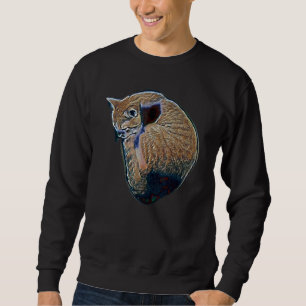 Digitale abstrakte Katze 55 Sweatshirt