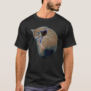 Digitale abstrakte Katze 55 T-Shirt