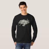 Digitale abstrakte Katze 67 T-Shirt (Vorne ganz)