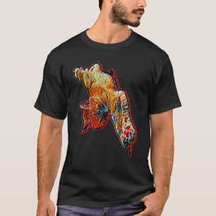 Digitale abstrakte Katze 79 T-Shirt