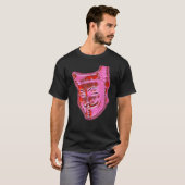 Digitale abstrakte Katze Malerei 12 T-Shirt (Vorne ganz)