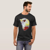 Digitale abstrakte Katze Malerei 29 T-Shirt (Vorne ganz)