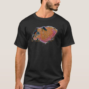 Digitale abstrakte Katze Malerei 40 T-Shirt