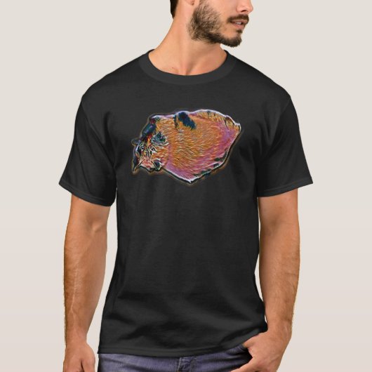 Digitale abstrakte Katze Malerei 40 T-Shirt (Vorderseite)