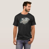 Digitale abstrakte Katze Malerei 45 T-Shirt (Vorne ganz)