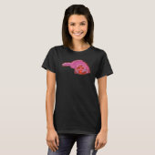 Digitale abstrakte Katze Malerei 48 T-Shirt (Vorne ganz)