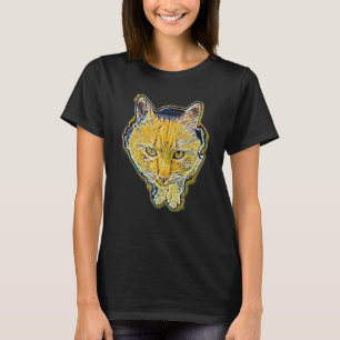 Digitale abstrakte Katze Malerei 69 T-Shirt