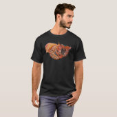 Digitale abstrakte Katze Malerei 72 T-Shirt (Vorne ganz)