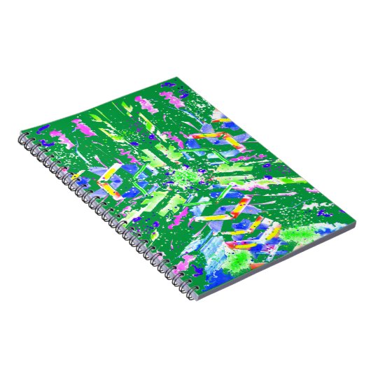 Digitale abstrakte Kunst nennen wir sie Chaos Notizblock (Rechte Seite)