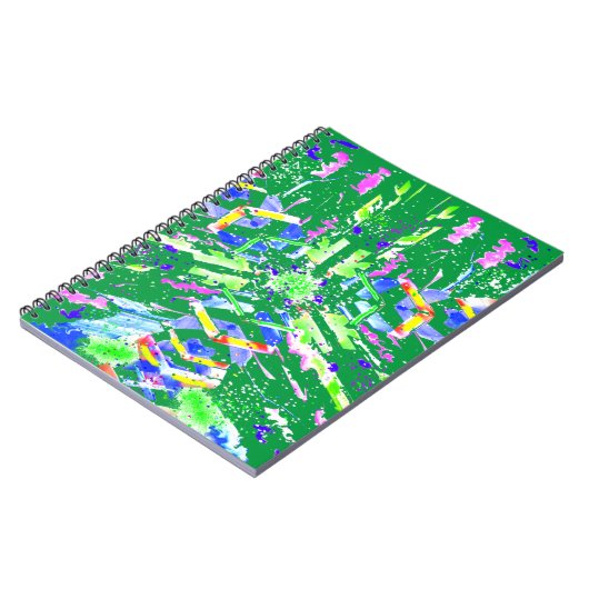 Digitale abstrakte Kunst nennen wir sie Chaos Notizblock (Linke Seite)