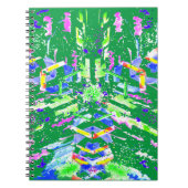 Digitale abstrakte Kunst nennen wir sie Chaos Notizblock (Vorderseite)