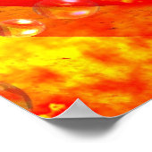 Digitale Abstrakte Malerei Art Print Moderne Poste Poster (Ecke)