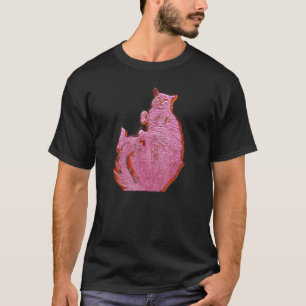 Digitale abstrakte Malerei einer Katze 11 T-Shirt