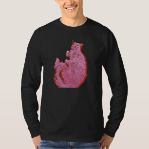 Digitale abstrakte Malerei einer Katze 11 T-Shirt