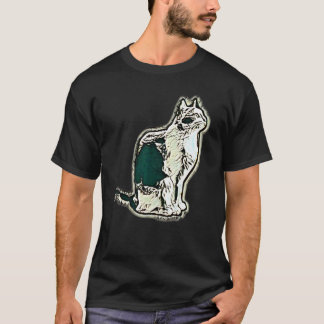 Digitale abstrakte Malerei einer Katze 16 T-Shirt