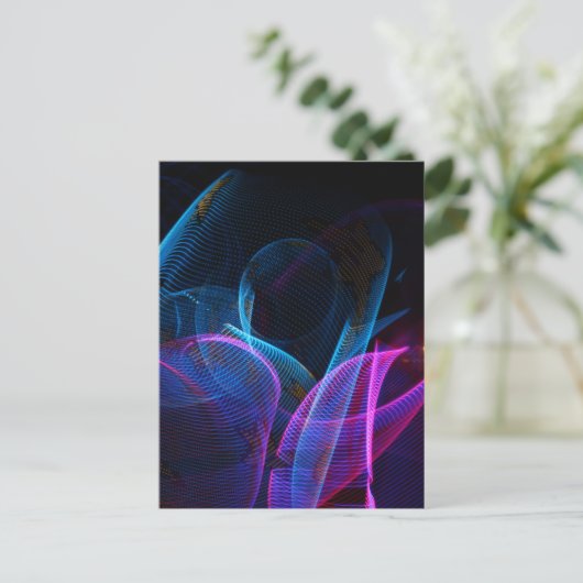 Digitale Abstrakte Postkarte 1 (Stehend Vorderseite)