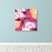 Digitale Abstrakte Stipple Art Leinwand (Insitu (Holzboden))