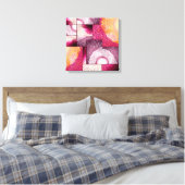 Digitale Abstrakte Stipple Art Leinwand (Insitu (Schlafzimmer))