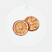 digitale Aquarellbild eines gemütlichen Winters m Ornament Aus Metall (Rückseite)