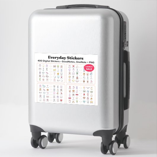 Digitale Aufkleber im Alltag (Koffer)