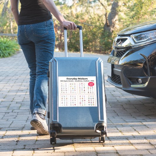 Digitale Aufkleber im Alltag (Koffer Insitu)