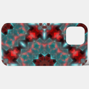 Digitale Ausrüstung hammert Glas rot und zyanisch Case-Mate iPhone Hülle