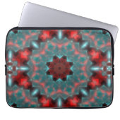 Digitale Ausrüstung hammert Glas rot und zyanisch Laptopschutzhülle (Vorderseite)