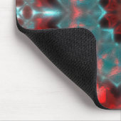 Digitale Ausrüstung hammert Glas rot und zyanisch Mousepad (Ecke)
