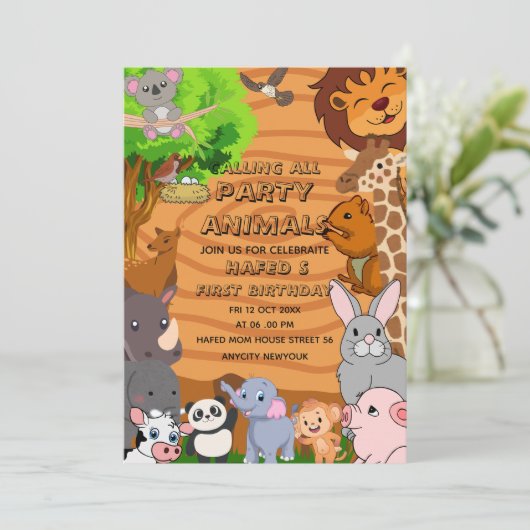 Digitale Bearbeitbare Aufforderung zur Einladung a (Stehend Vorderseite)