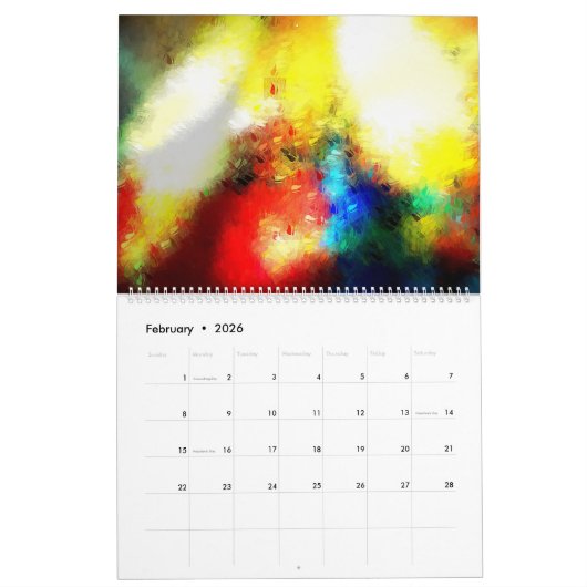 Digitale Bilder Computer Abstrakt Kalender (Feb 2026)