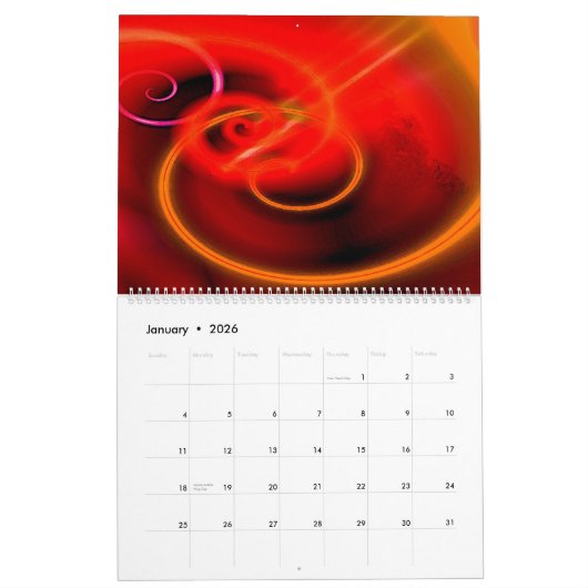 Digitale Bilder Computer Abstrakt Kalender (Jan 2026)