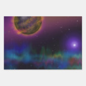 Digitale Bilder im Weltraum Geschenkpapier Set (Vorderseite 3)