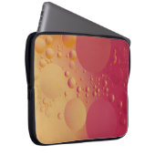 Digitale Blase in Rosa und Orange Laptopschutzhülle (Vorne Rechts)